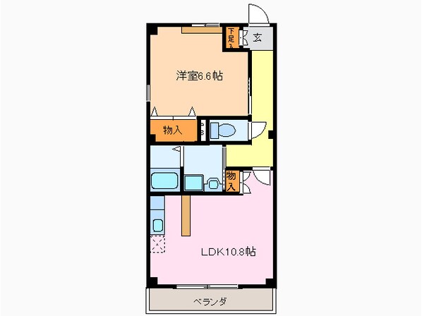 ヴェルジェの物件間取画像